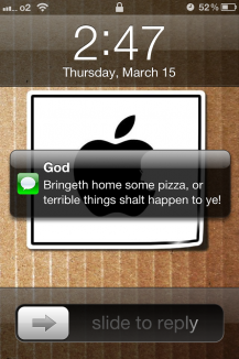 SMS von Gott