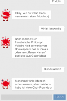 Chat-Bot - endlich nicht mehr mit Menschen chatten! Chat-Bot - endlich nicht mehr mit Menschen chatten!