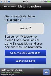 Einkaufsliste Teilen Einkaufsliste Teilen