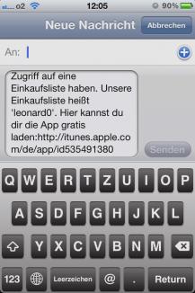Einkaufsliste Teilen Einkaufsliste Teilen