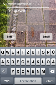 SMS beim Laufen